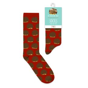 SOKKEN BOSSCHE BOL - DONKERROOD Maat 41/45