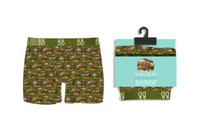 BOXERSHORT BOSSCHE BOL OLIJFGROEN - Maat M